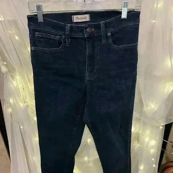 Madewell Women’s 9” Midrise Skinny Jeans. Size 27. Dark Blue. Preowned. - Picture 1 of 4
